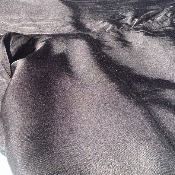 Black Loose Fit Wide Leg Spaghetti Strap Jumpsuit - Picture 9 of 10